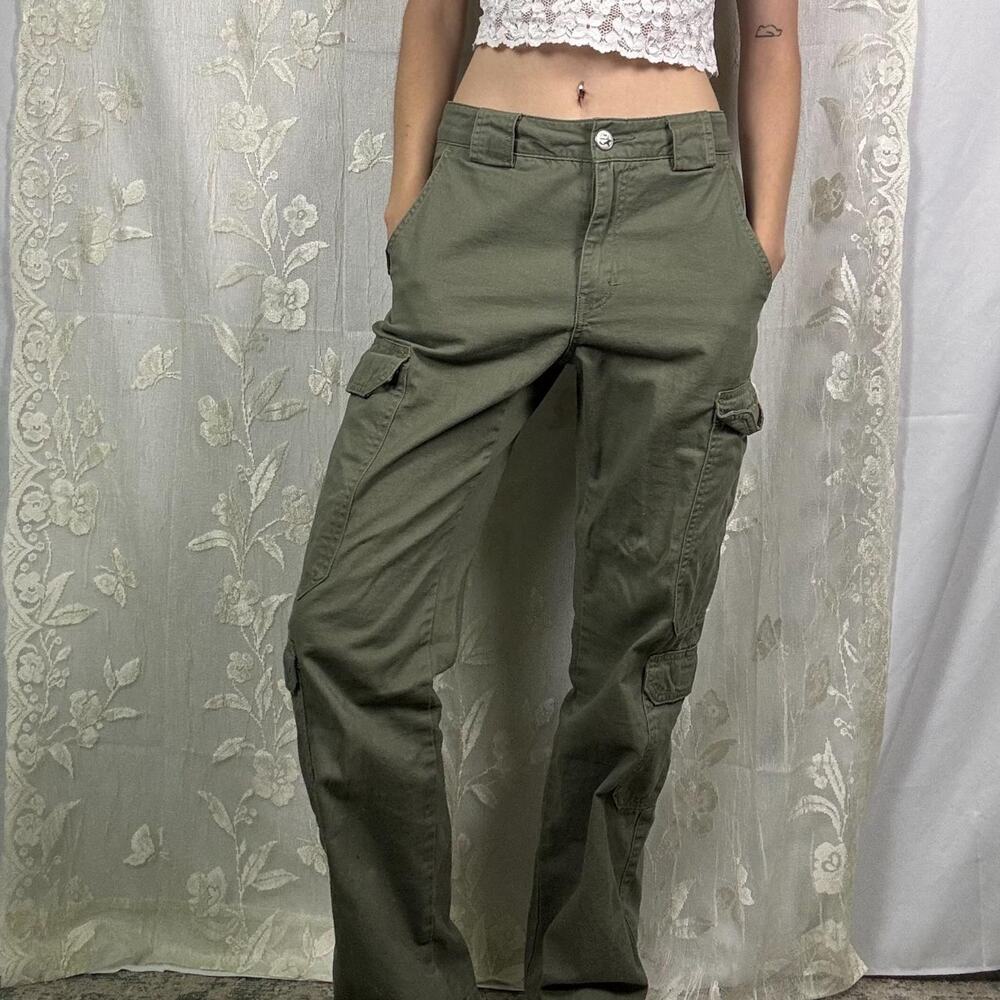 Vintage Five Star General Olive Green Cargo Pants - Y2K Utility Trousers